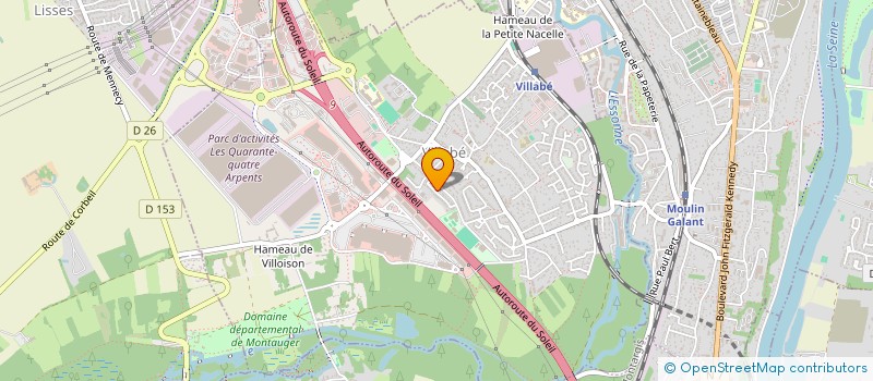 localisation de l'entreprise CYCLO-CLUB DE VILLABE  VILLABE