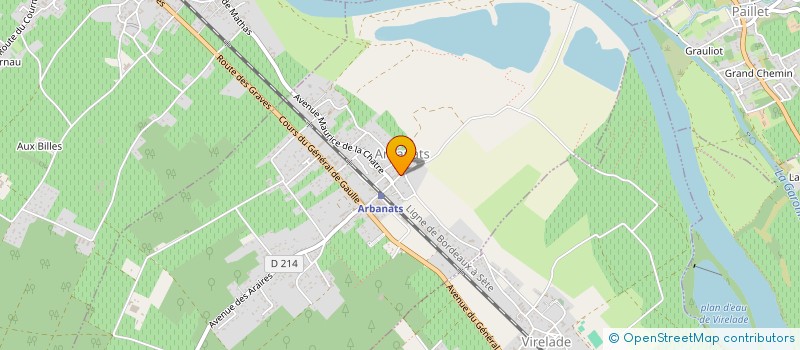 localisation de l'entreprise CYCLO-CLUB DES GRAVES  ARBANATS