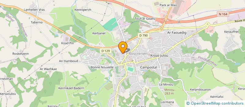 localisation de l'entreprise CYCLO-CLUB DU BLAVET  ROSTRENEN