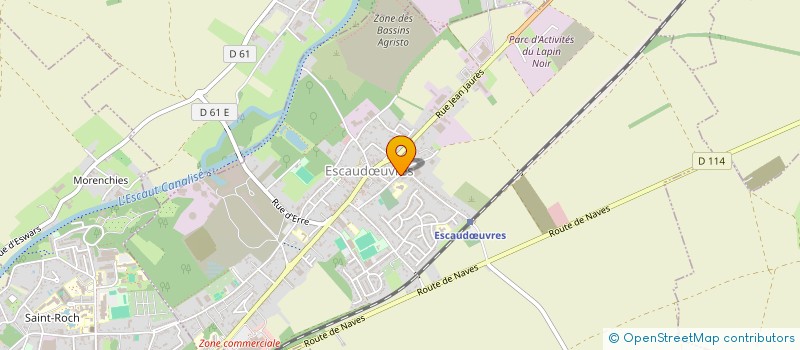 localisation de l'entreprise CYCLO CLUB ESCAUDOEUVRES  ESCAUDUVRES