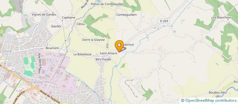 localisation de l'entreprise CYCLO CLUB LAFOXIEN  LAFOX