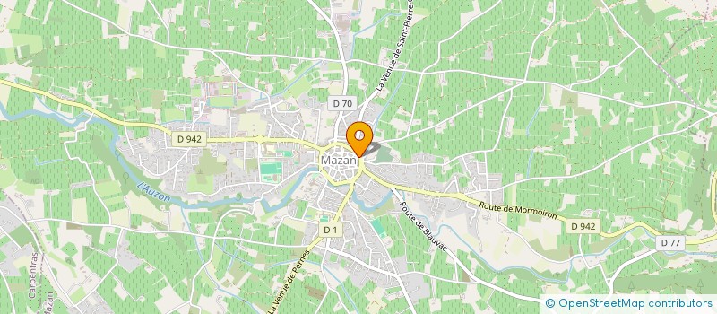 localisation de l'entreprise CYCLO CLUB MAZAN à MAZAN