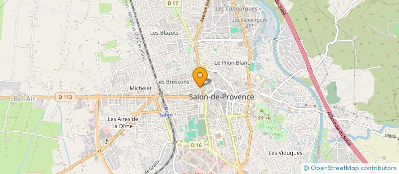 localisation de l'entreprise CYCLO-CLUB SALONAIS à SALON-DE-PROVENCE