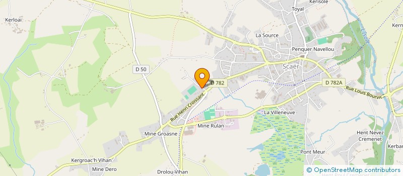 localisation de l'entreprise CYCLO CLUB SCAEROIS  SCAER