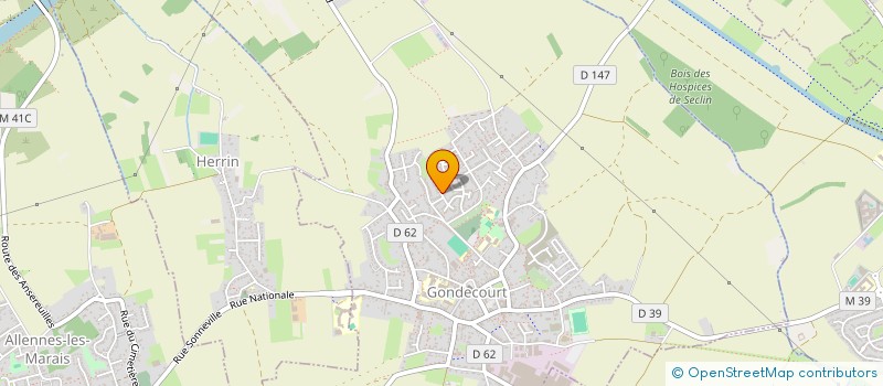 localisation de l'entreprise CYCLO CLUB SECLIN  GONDECOURT