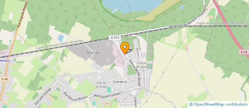 localisation de l'entreprise CYCLO-COURT  WALLERS