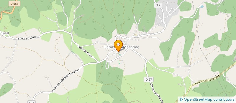 localisation de l'entreprise CYCLO-MARNHAC  LABASTIDE-MARNHAC