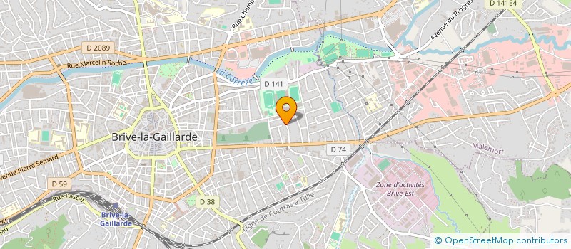 localisation de l'entreprise CYCLO RANDONNEUR BRIVISTE  BRIVE-LA-GAILLARDE