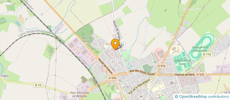 localisation de l'entreprise CYCLO-RANDONNEURS ARGENTANAIS à ARGENTAN