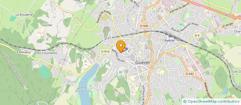 localisation de l'entreprise CYCLO RANDONNEURS GUERETOIS à GUERET