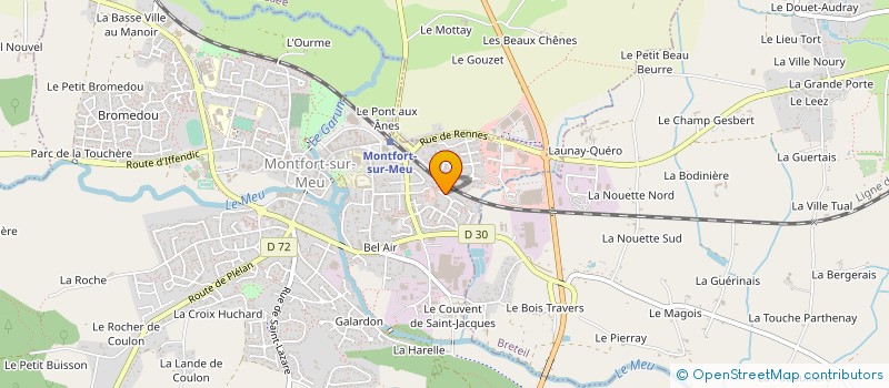 localisation de l'entreprise CYCLO RANDONNEURS MONTFORTAIS  MONTFORT-SUR-MEU