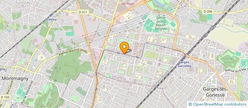 localisation de l'entreprise CYCLO SARCELLES  SARCELLES