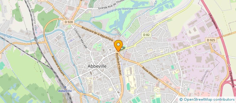 localisation de l'entreprise CYCLO SPORT ABBEVILLOIS à ABBEVILLE