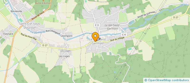 localisation de l'entreprise CYCLO TEAM DU VAL (CTV)  LE VAL-SAINT-GERMAIN