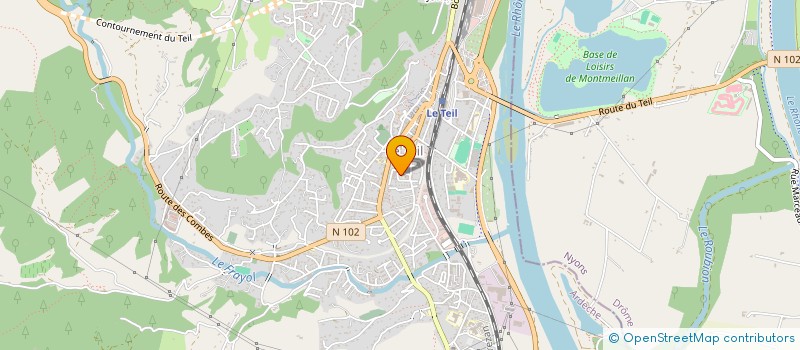 localisation de l'entreprise CYCLO-TOURISME LE TEIL  LE TEIL