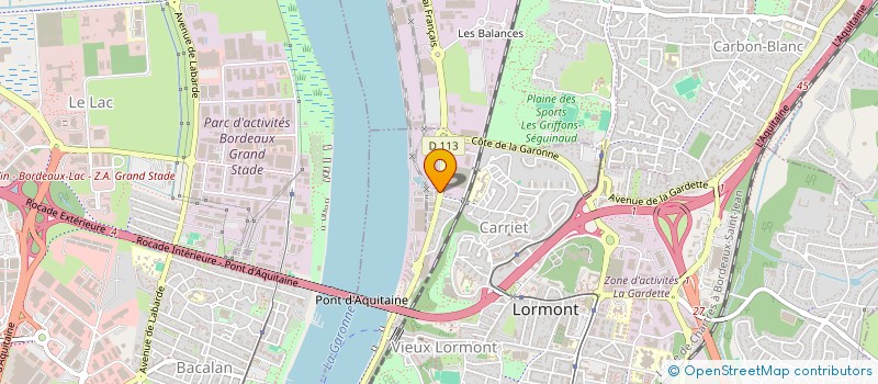 localisation de l'entreprise CYCLO-URBAIN  LORMONT