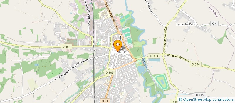 localisation de l'entreprise CYCLO VTT FLEURANCE  FLEURANCE