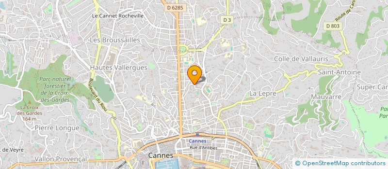 localisation de l'entreprise CYCLOCLUB DE CANNES  CANNES