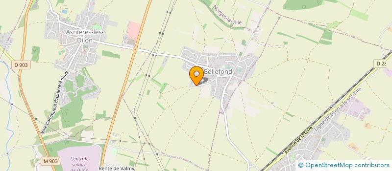 localisation de l'entreprise CYCLOCROC  BELLEFOND