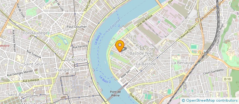 localisation de l'entreprise CYCLOLABO  BORDEAUX