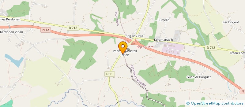 localisation de l'entreprise CYCLONE ESPORT  PLOUNERIN