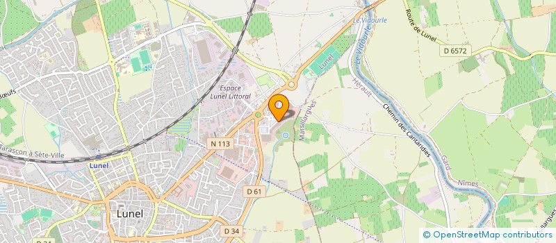 localisation de l'entreprise CYCLOPE  LUNEL