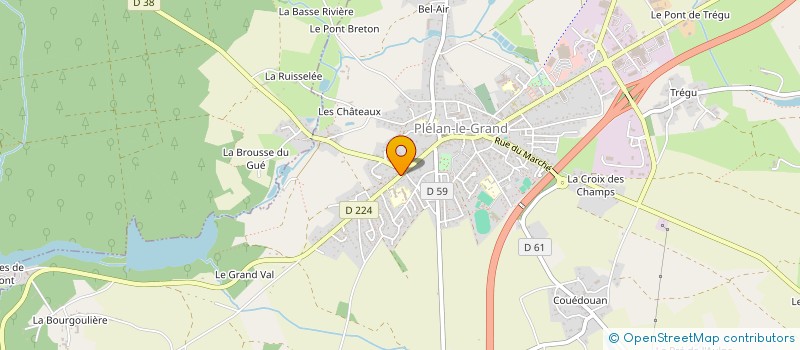 localisation de l'entreprise CYCLOPE NETTOYAGE à PLELAN-LE-GRAND