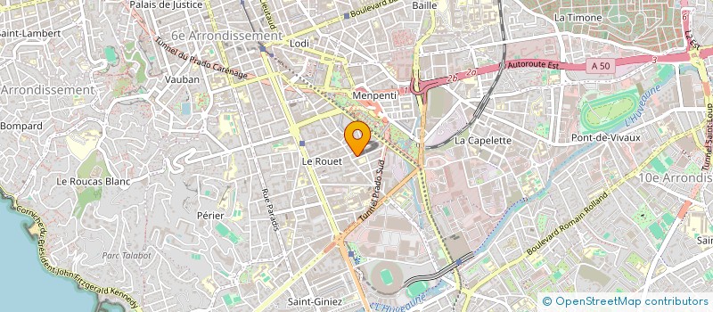 localisation de l'entreprise CYCLOPE PRODUCTION  MARSEILLE