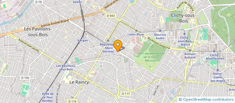 localisation de l'entreprise CYCLOPE STUDIO  CLICHY-SOUS-BOIS