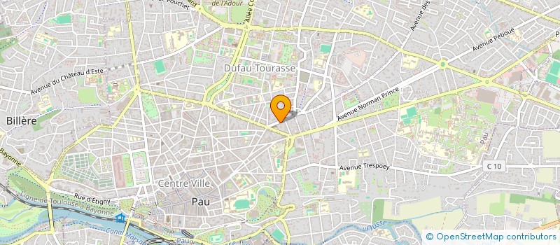 localisation de l'entreprise CYCLOPHIL 64 à PAU