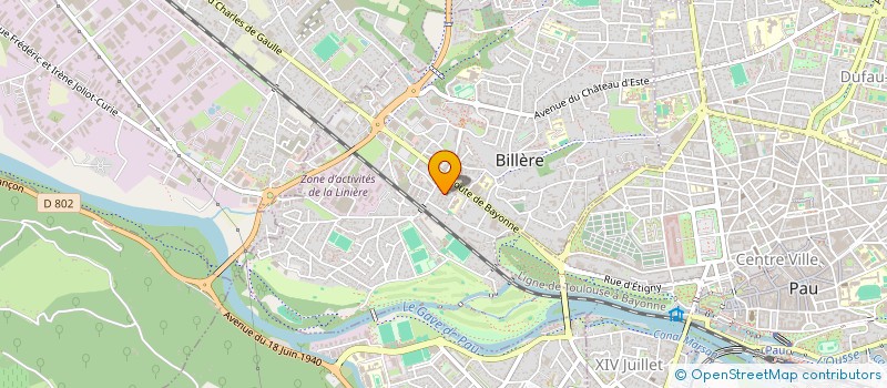 localisation de l'entreprise CYCLOS BILLERE 64 à BILLERE