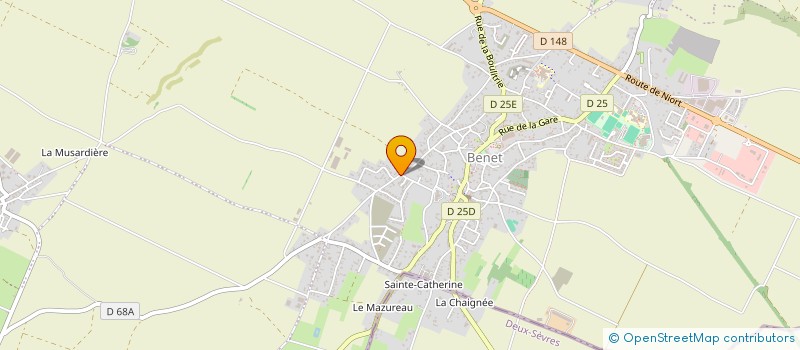 localisation de l'entreprise CYCLOS ET RANDONNEURS BENETAINS  BENET
