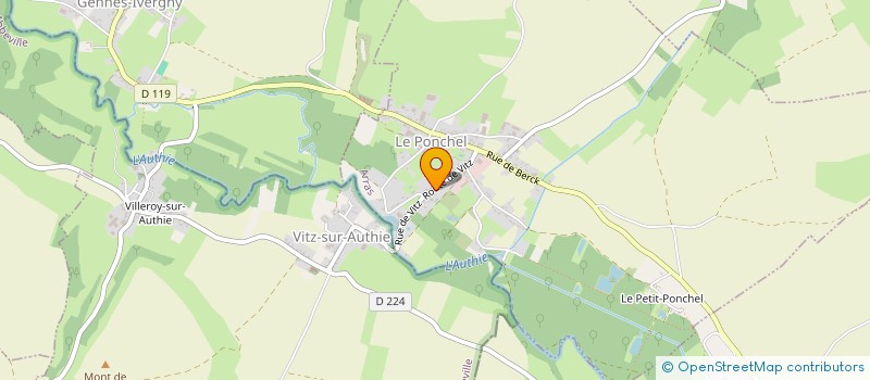 localisation de l'entreprise CYCLOS ET RANDONNEURS PEDESTRES AUXILOIS  LE PONCHEL