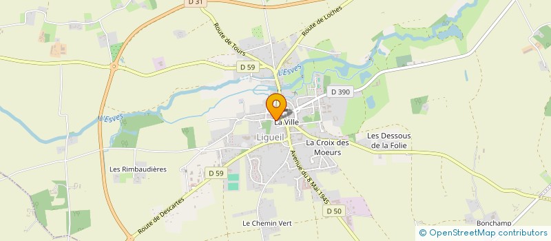 localisation de l'entreprise CYCLOS RANDONNEURS LIGOLIENS  LIGUEIL