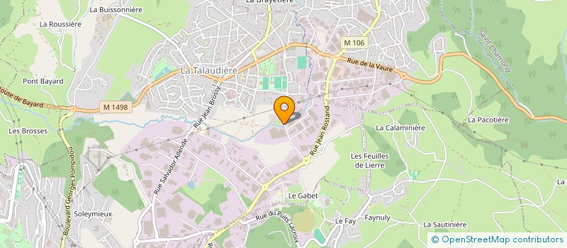 localisation de l'entreprise CYCLOS TALAUDIERE SORBIERS  LA TALAUDIERE