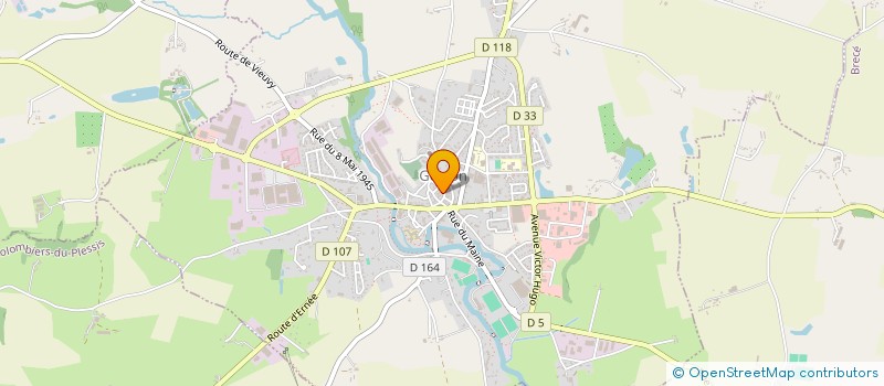 localisation de l'entreprise CYCLOTOURISME GUIDON GORRONNAIS  GORRON