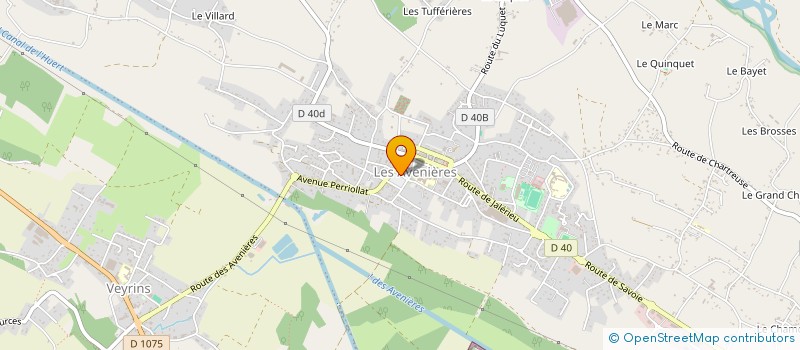 localisation de l'entreprise CYCLOTOURISTES AVENIERES MORESTEL  LES AVENIERES VEYRINS-THUELLIN