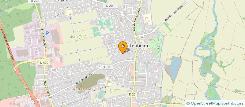 localisation de l'entreprise CYCLOTOURISTES DE STAFFELFELDEN  WITTENHEIM