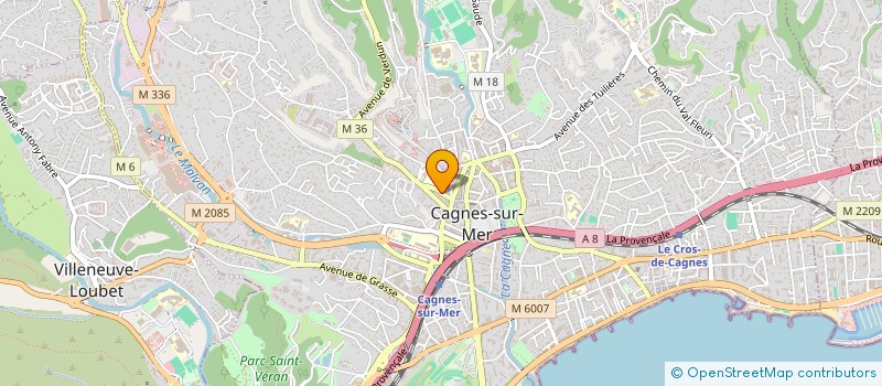 localisation de l'entreprise CYCLOTROPE à CAGNES-SUR-MER