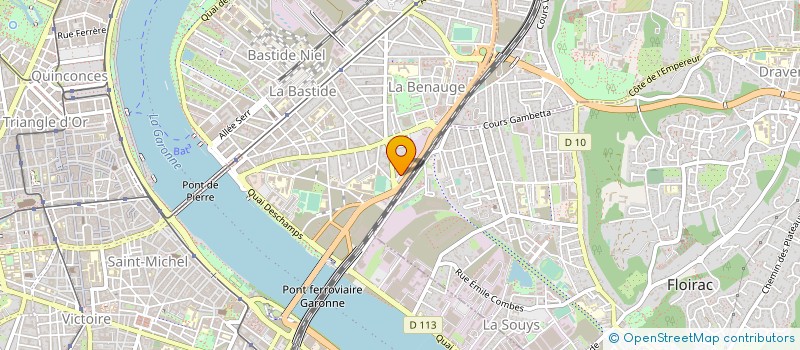 localisation de l'entreprise CYCLOTRUC à BORDEAUX