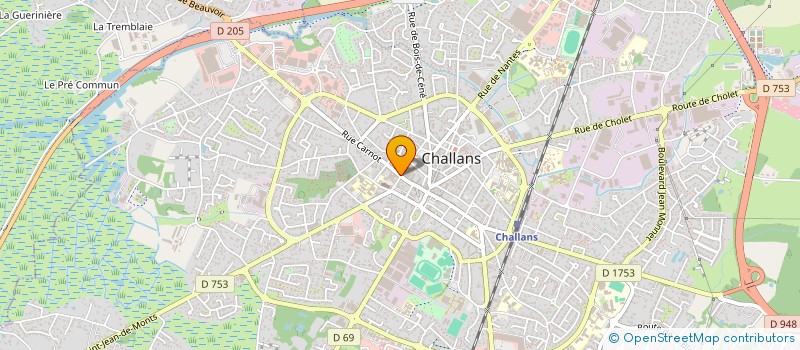 localisation de l'entreprise CYCLUMEN  CHALLANS