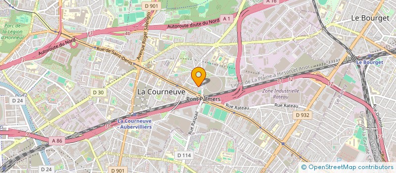 localisation de l'entreprise CYCY DRIVER à LA COURNEUVE