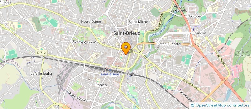 localisation de l'entreprise CYDEC IMMO à SAINT-BRIEUC