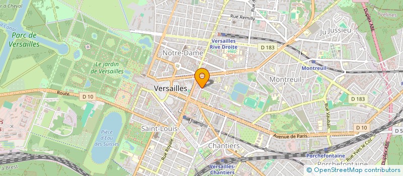 localisation de l'entreprise CYDICE VERSAILLES à VERSAILLES