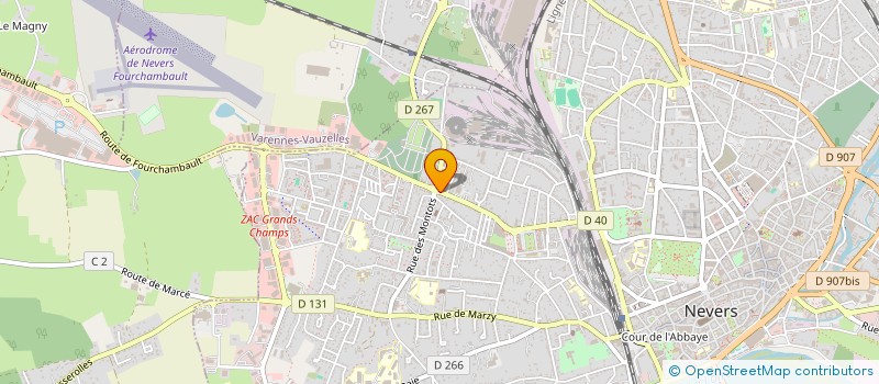 localisation de l'entreprise CYDIL à NEVERS