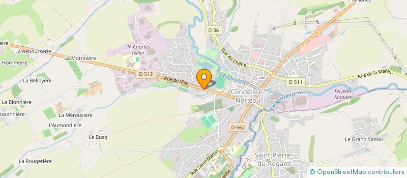 localisation de l'entreprise CYDINE à CONDE-EN-NORMANDIE