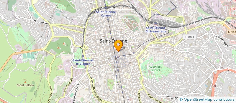 localisation de l'entreprise CYEL à SAINT-ETIENNE