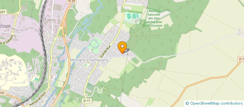 localisation de l'entreprise CYELLE  MORIGNY-CHAMPIGNY