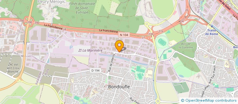 localisation de l'entreprise CYES à BONDOUFLE
