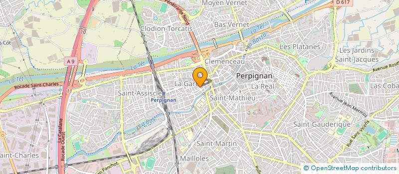 localisation de l'entreprise CYFLUGENA IMMO à PERPIGNAN